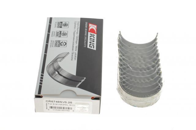 Купити CR6748SV025 King Вкладиші колінвала, шатунні, комплект, 1-й ремонт (+0,25)