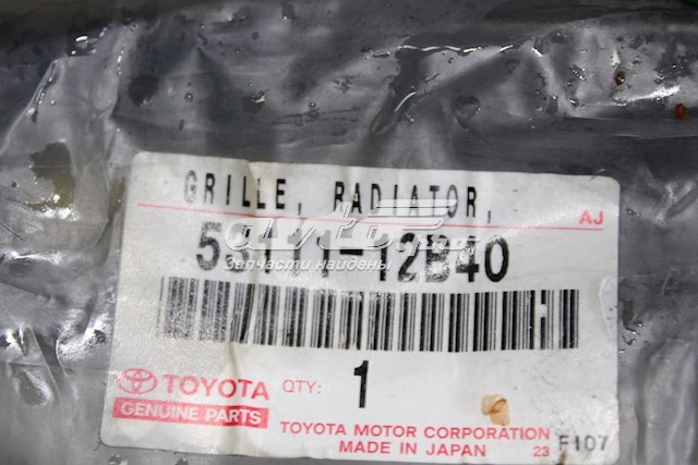 Накладка решітки радіатора нижня Toyota Corolla (E15) (Тойота Королла)