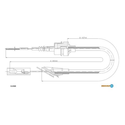 Трос зчеплення AD110184 Adriauto