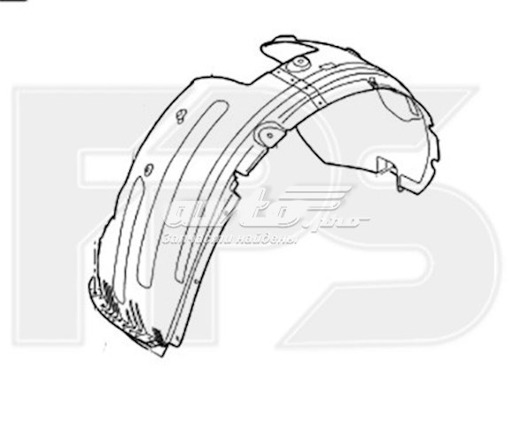 Підкрилок переднього крила, лівий FPS FP4038387 ціна, від 29.95 USD