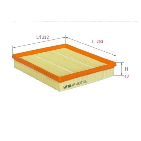 Елемент повітряного фільтра Alpha Filter AF1607 ціна, від 3.57 USD