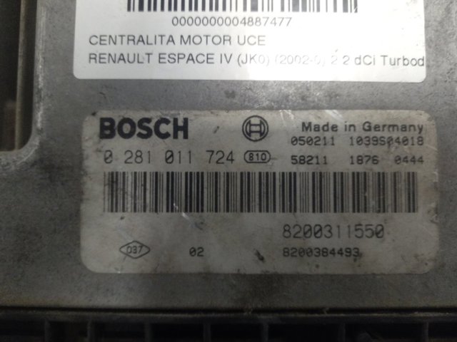 Блок двигуна Renault (RVI) 0281011724