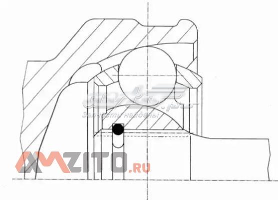 ШРУС зовнішній передній 304331 GKN-Spidan