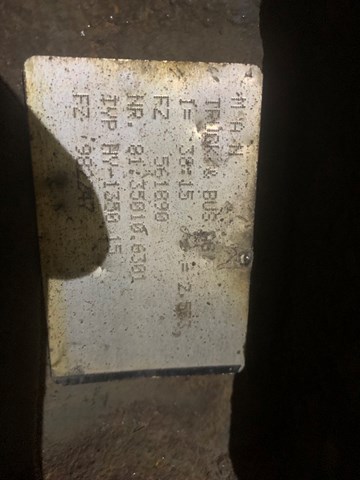 81350106301 MAN Задній редуктор