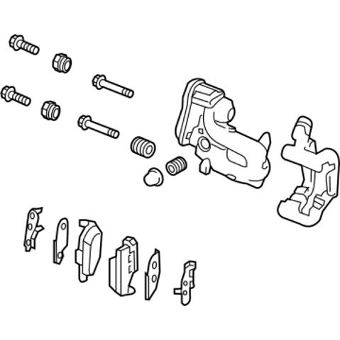 TQ33129 Tqparts Супорт гальмівний задній лівий