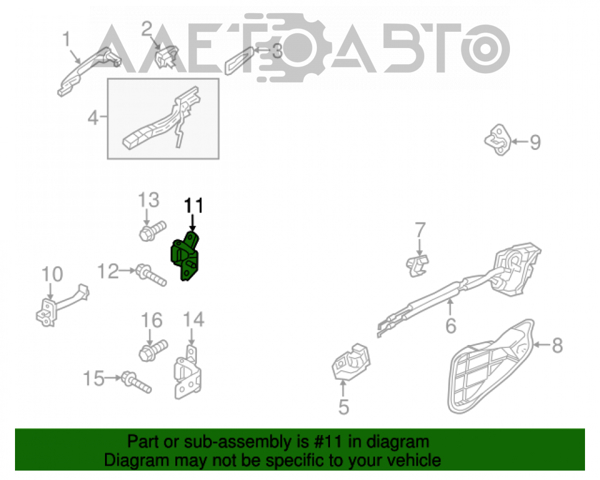 Купити KD5372210A Mazda Дверний шарнір задній правий