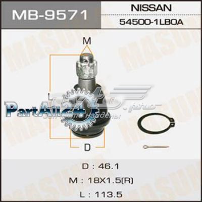 MB9571 Masuma Кульові на авто