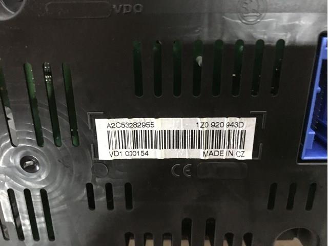 Приладова дошка-щиток приладів 1Z0920943D VAG