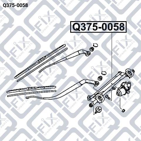 Трапеція щіток лобового скла Q-fix Q3750058 ціна, від 47.60 USD