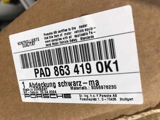 Купити 95B807686AOK1 Porsche 