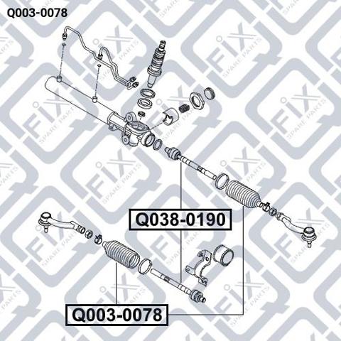 Q0030078 Q-fix Пильник рульової