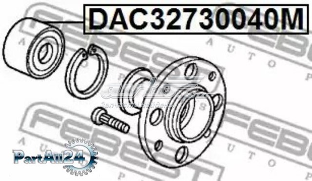 Підшипник маточини задньої NSK 32BWD07A1CA15 ціна, від 18.39 USD
