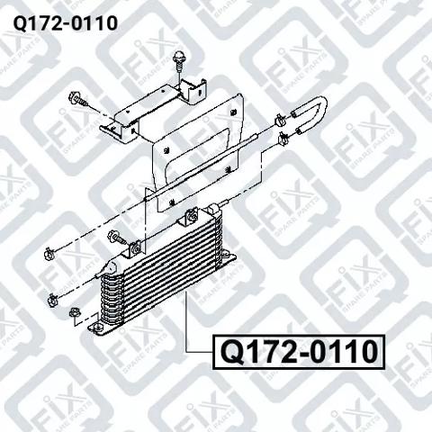 Радіатор охолодження, АКПП Q-fix Q1720110 ціна, від 113.32 USD