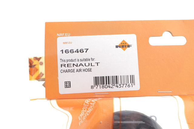 Шланг/патрубок интеркуллера NRF 166467 ціна, від 92.70 USD