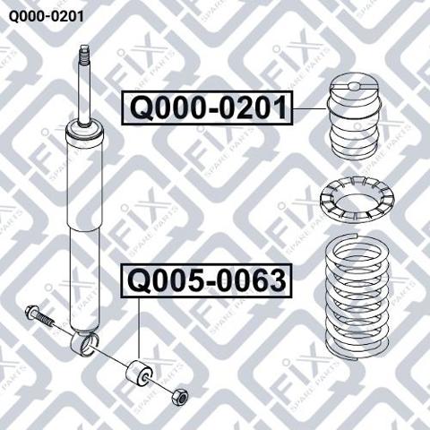 Відбійник на задні амортизатори Q-fix Q0000201 ціна, від 8.14 USD