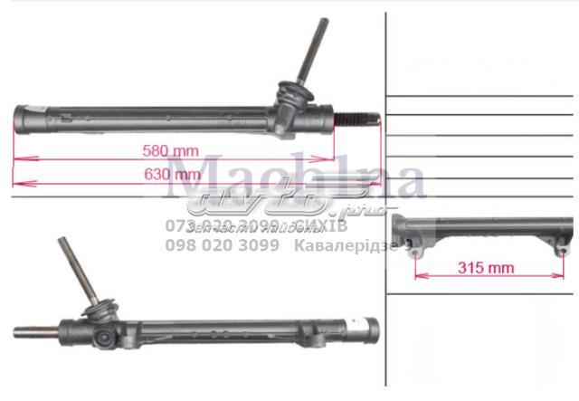 Вал / шток рульової рейки MSG RE104C