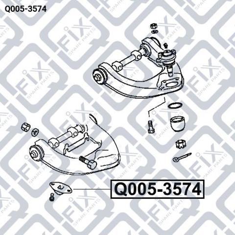 Відбійник важеля переднього верхнього Q-fix Q0053574 ціна, від 6.28 USD