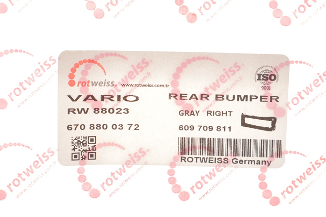 Кут бампера заднього правий Rotweiss RW88023