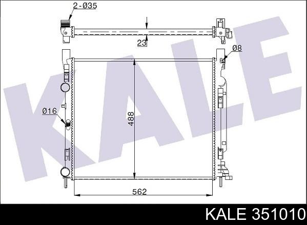 Радіатор основний Kale 351010 ціна, від 70.61 USD