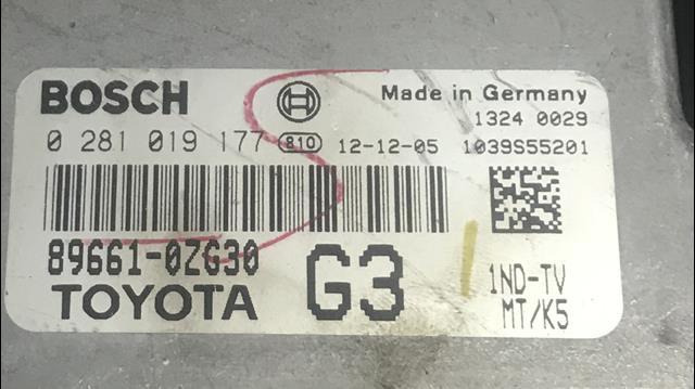 Купити 0281019177 Toyota Модуль управління двигуном