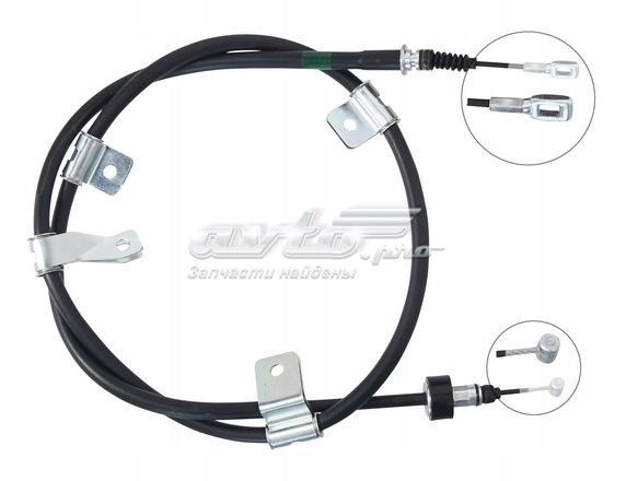 597703K000DS1 Hyundai/Kia Трос ручного гальма задній, правий