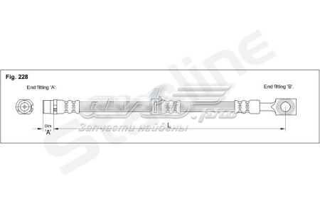 Гальмівні шланги передні HACC1282 Starline