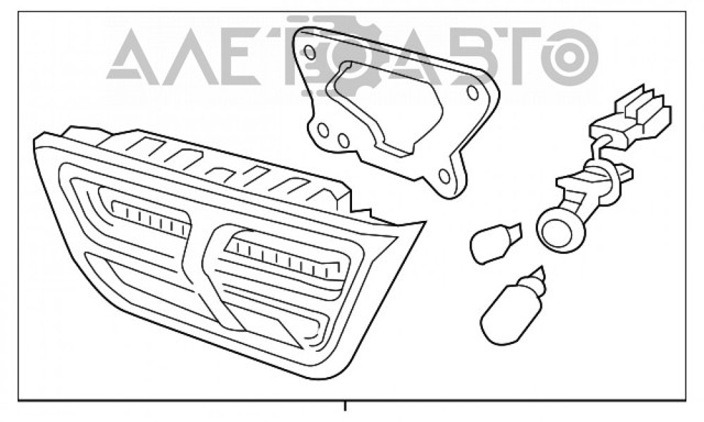 Стоп задній FPS FP4044F3P ціна, від 47.44 USD