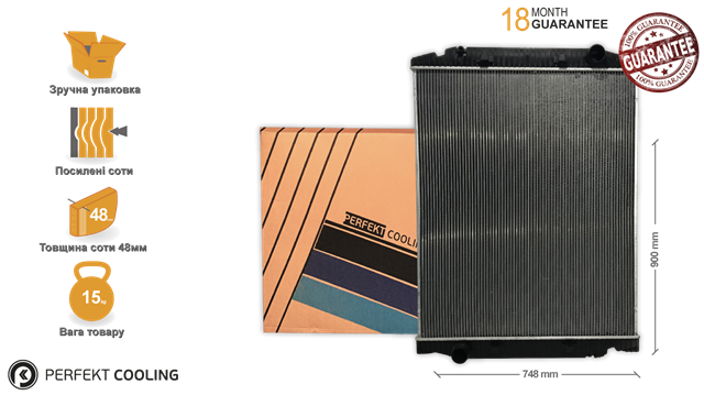 Радіатор основний Perfekt Cooling 701IV111901 ціна, від 378.57 USD