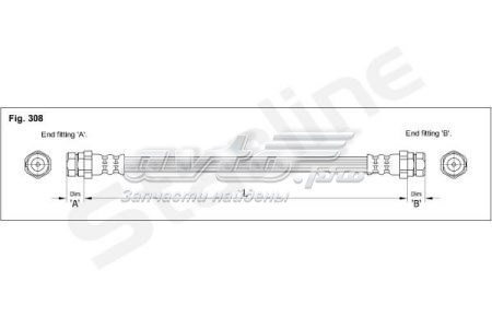 HAEE1255 Starline Шланг гальмівний задній