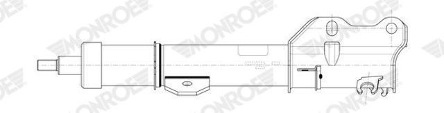 Амортизатор передній, правий Monroe G8821 ціна, від 140.66 USD