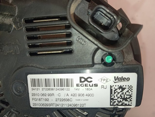 Генератор Renault (RVI) 231006293R ціна, від 214.18 USD
