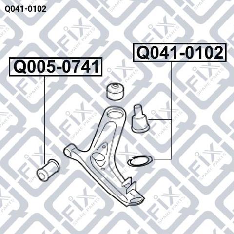 Купити Q0410102 Q-fix Кульова опора, нижня