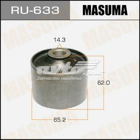 RU633 Masuma Сайлентблок заднього поздовжнього нижнього важеля