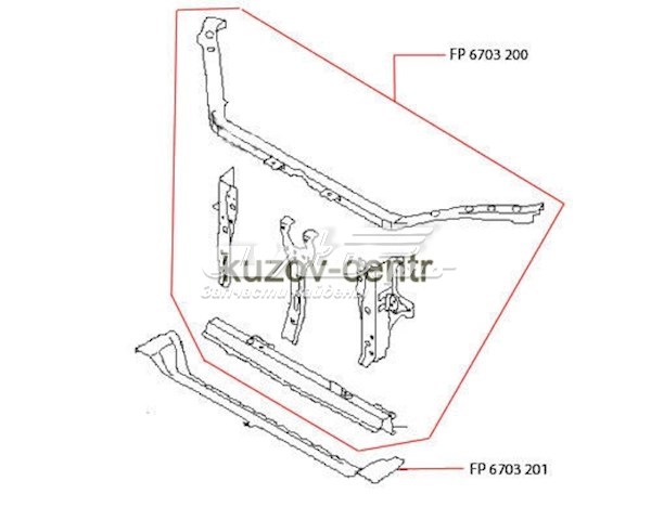Панель передня FPS FP6703200 ціна, від 72.83 USD