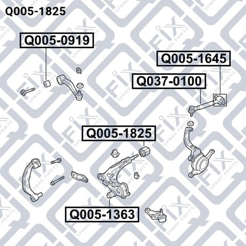 С/блок нижнього важеля Q-fix Q0051825