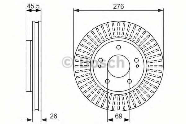 Купити 986479604 Bosch Ротор гальмівний