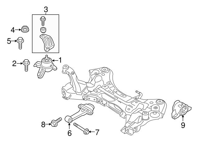  Подушка (опора) двигуна, передня Hyundai Azera 