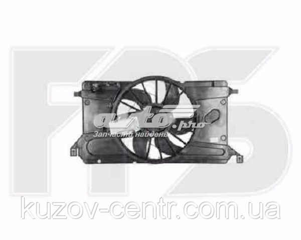 Купити FP44W126 FPS Дифузор радіатора охолодження, в зборі з двигуном і крильчаткою