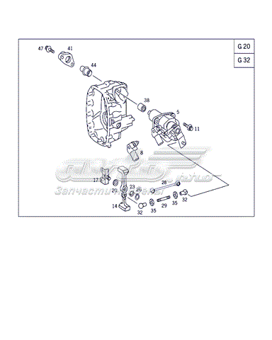 Вилка перемикання передач КПП на Mercedes Sprinter (901, 902)