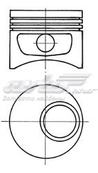 Поршень в комплекті на 1 циліндр, STD 92079700 Kolbenschmidt
