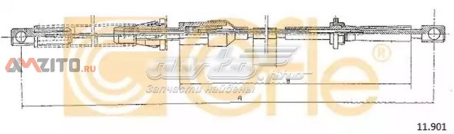 130335 Adriauto Трос газу (акселератора)