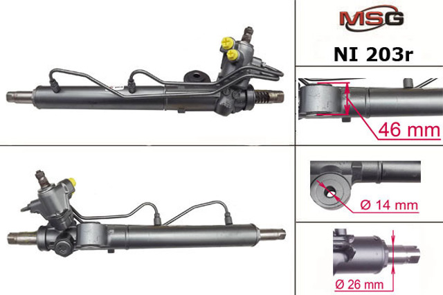 NI203R MSG Rebuilding Рейковий рульовий механізм