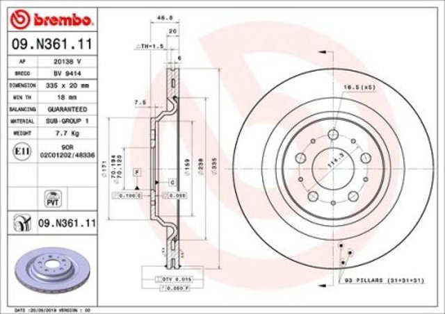 AR84007XPR Power Stop Дискові гальма