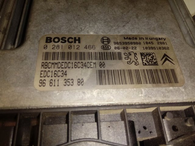 0281012466 Peugeot/Citroen Блок електронного управління