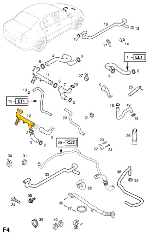 Шланг/патрубок радіатора охолодження, нижній ACS P0217 ціна, від 18.55 USD