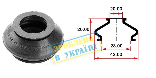 Купити BG0113 Belgum Пильник стійки стабілізатора переднього