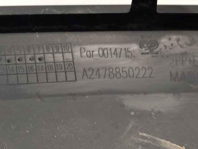 Купити A2478850222 Mercedes Молдинг арки колеса заднього, лівий