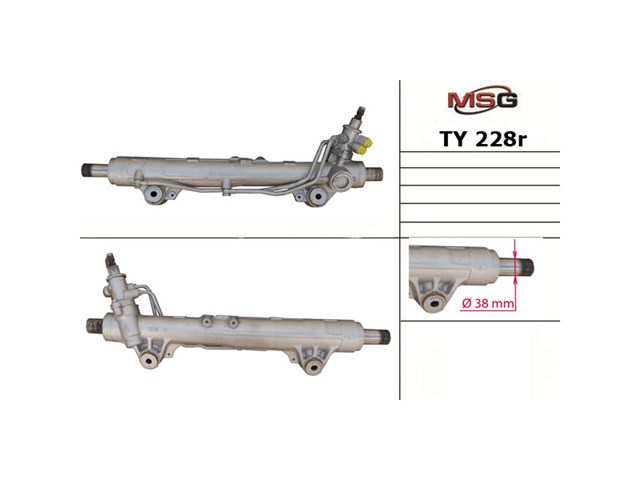 TY228R MSG Rebuilding Рейковий рульовий механізм