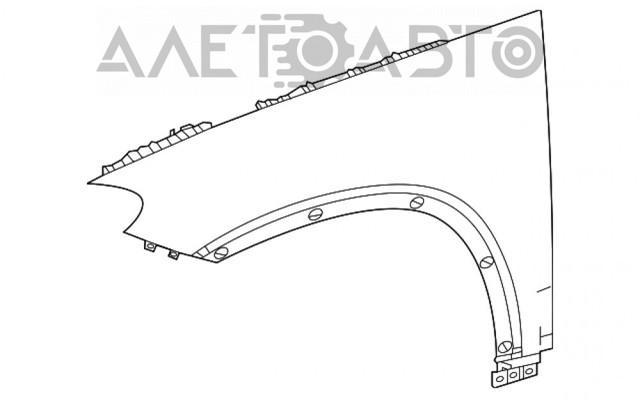 Крило переднє ліве A1678802300 Mercedes