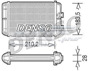 Радіатор пічки (обігрівача) DRR20004 DENSO
